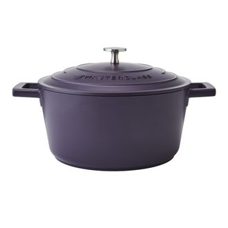 MasterClass Cacerola De Aluminio Fundido Morado, 24 Cm, 4 Litros, En Caja De Regalo