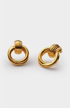 Katie Loxton Demi Oversized Stud Earrings in Gold Coated at Nordstrom