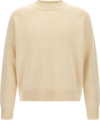 Isabel Marant Jersey Jade con cuello redondo - Knitwear - Mujer - Beige - 2XS