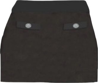 MC2 Saint Barth Korte rok met voorzakken - Dames - Korte rokken - Zwart - S - Rokken