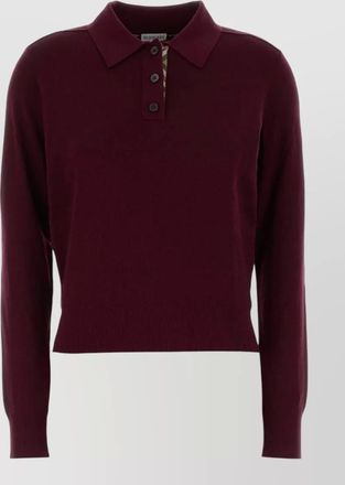 Burberry wool polo shirt