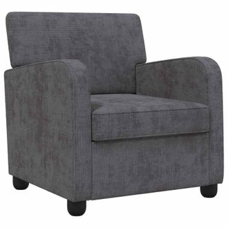 vidaXL Sill&oacute;n Gris Oscuro Chenilla Vidaxl