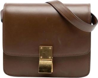 Celine Pre-owned Cross Body Bags, female, Brown, Size: ONE SIZE Pre-owned The Classic Box Crossbody Bag
