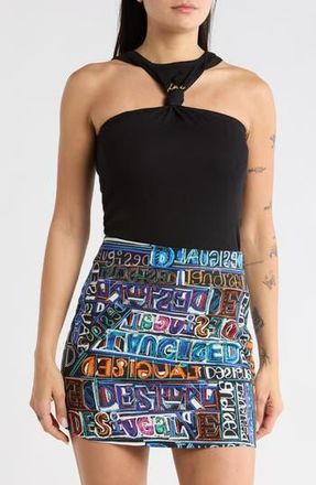 Desigual Front Twist Tank in Black at Nordstrom Rack, Size X-Small