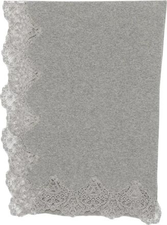 Ermanno Scervino D495R300Aptpyun 1704 Cashmere stole - Dames - Sjaals - Grijs - ONE Size - Kasjmier - Accessoires