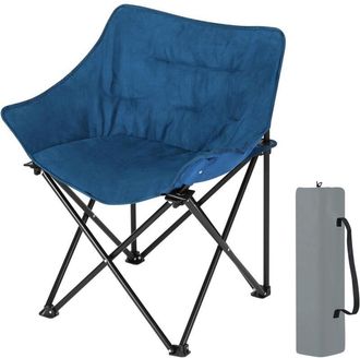 Woltu Woltu 1x Silla De Camping Plegable Hasta 120 Kg Silla De Pesca Silla Plegable Con Bolsa De Almacenamiento, Azul