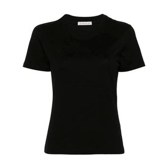 Moncler T-Shirts, female, Black, S, SS T-Shirt 999