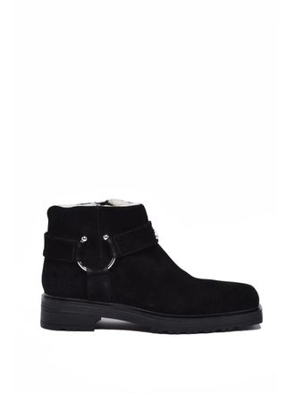 Patrizia Pepe Black Suede Rubber Womens Suede Chukka Boot