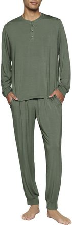 Eberjey Henry Jersey Pajamas in Desert Sage at Nordstrom, Size Xx-Small