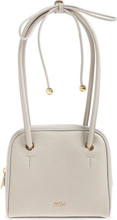 Furla Poppy Bag - Dames - Schoudertassen - Grijs - ONE Size - Leer - Tassen