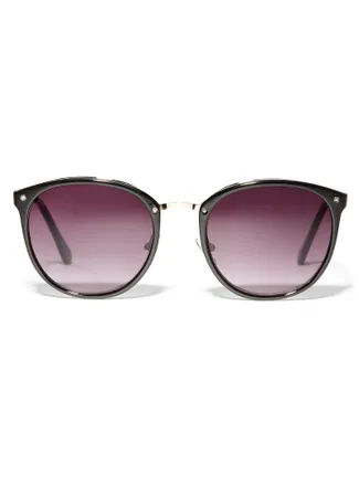 Simons Womens Metal accent round sunglasses