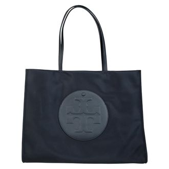 Tory Burch Ella Tote - Dames - Tassen - Zwart - Maat: ONE Size Leer