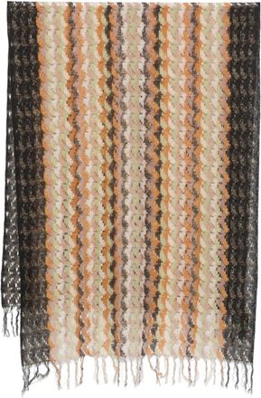 Missoni Sciarpa con motivo chevron anni 2000 - Marrone