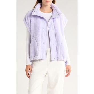 Free People FP Movement Scout It Out Fleece Vest in Iris at Nordstrom Rack, Size Large