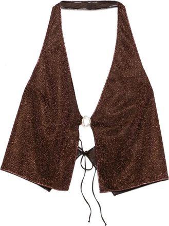 Os&eacute;ree Tops, Dames, Bruin, L, Sleeveless Tops