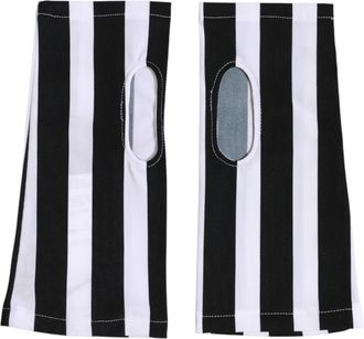 Dolce & Gabbana Fingerless Nylon Gloves - Black