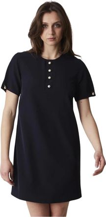 Pinko Stretch Technische Jurk - Dames - Korte kleedjes - Zwart - L - Kleedjes