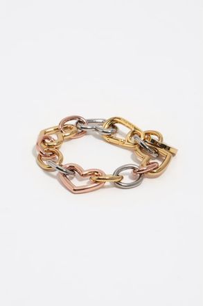 Bimba & Lola Heart Chain Bracelet in Multigold at Nordstrom