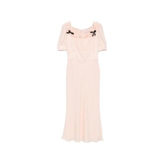 Alessandra Rich Dames, Jurken, Roze, Maat: XS Zijde