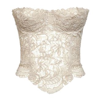 Ermanno Scervino Dames, Tops, Beige, Maat: XS Katoen
