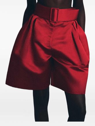 Rosie Assoulin Shorts con cintura - Rosso