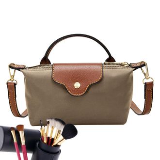 Generic Bag Women - Dumpling Shoulder Purse Organizer, Trendy Small Handbag Hand Carried Nylon, Simple Flap Fashionable Sling Bag for Women, Casual Everyday S