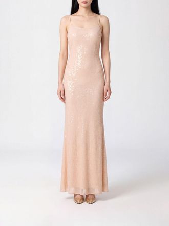 Patrizia Pepe Abito lungo da sera modello slip dress con paillettes e scollo a V