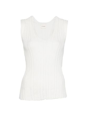Closed Geschlossener Pullover aus Leinen und Baumwolle mit V-Ausschnitt