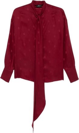 Etro Overhemden, Dames, Rood, L, Stijlvolle Overhemden Collectie