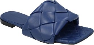 Bottega Veneta Sandalen - Lido Flat Sandal Blue - Gr. 36 (EU) - in Blau - für Damen