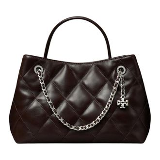 Tory Burch Small Fleming Carryall - - Bags - Donna - Marrone - ONE SIZE