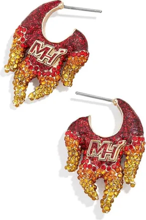BaubleBar Miami Heat Statement Stud Earrings in Red at Nordstrom