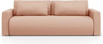 Cosmopolitan Design Sof&aacute; cama con ba&uacute;l de almacenaje 3 plazas de tejido estructural pesca