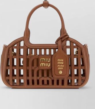 Miu Miu na leather clutch bag