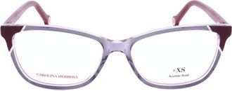 Carolina Herrera Ladies Grey Rectangular Eyeglass Frames HER 0284-3