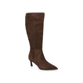 Steve Madden Womens Suede Lucid Dark Brown Boots - Size UK 5
