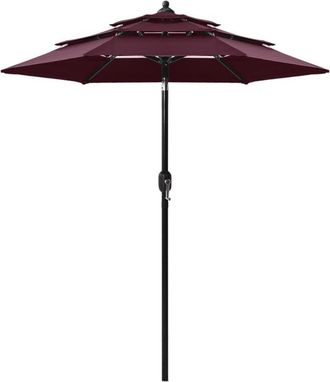 vidaXL 3 Capas Con Poste De Aluminio 2 M Borgo&ntilde;a Pole De Aluminio