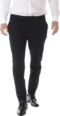 Daniele Alessandrini Pantalone Rigido - Heren - Nette broeken - Zwart - XS - Broeken