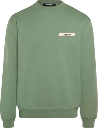 Jacquemus Grosgrain Sweatshirt - Heren - Sweatshirts - Groen - XS - Katoen - Hoodies & sweatvesten