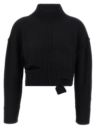 Maison Margiela Womens Distressed Sweater