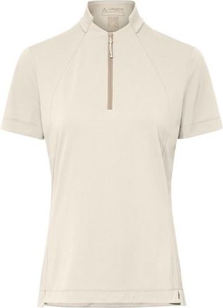 Vaude Adlux Half Zip Shirt Velotrikot f&uuml;r Damen | beige/wei&szlig;
