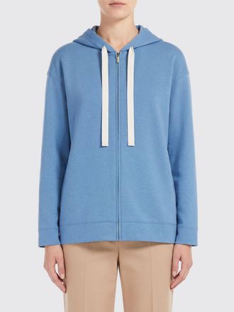 Max Mara Felpa Doria in misto cotone con cappuccio e logo ricamato