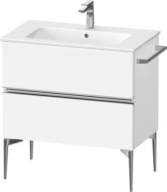 Duravit Duravit - Sivida Mueble Bajo Lavabo, 2 Cajones, Tirador Cromado