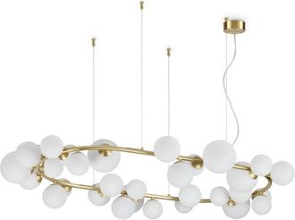 Ideal Lux Ideal Lux Perlage Plaf&oacute;n Colgante Globo 30 Luces Lat&oacute;n