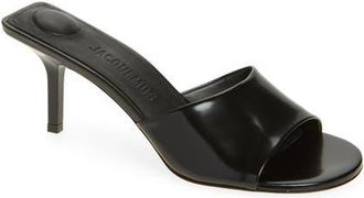 Jacquemus Les Mules Cubisto Sandal in Black at Nordstrom, Size 11Us