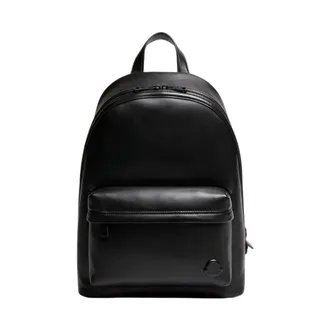 Moncler Backpacks, male, Black, Size: ONE SIZE Carlo Leather Backpack
