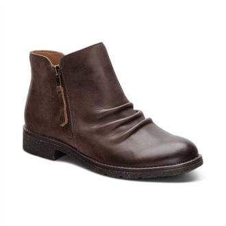 Aetrex Womens Mila Weatherproof Boots In Dark Brown