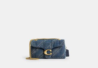 Coach Tabby Shoulder Bag 26 In Regenerative Cotton Denim With Quilting