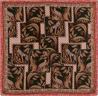 Johnny Was Womens Saule Silk Scarf In Multicolor
