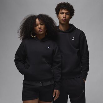 Nike Jordan Mens Jordan Brooklyn Fleece Pullover Hoodie in Black | FV7281-010